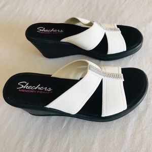 White summer sandals